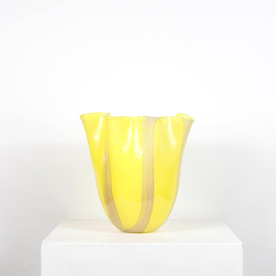 Vase corolle jaune DEBEAULIEU PARIS