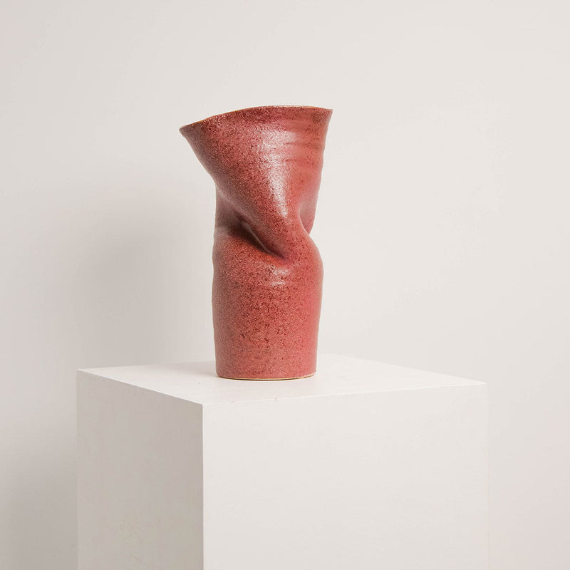 Vase en Céramique Songa Haut Rouge BYBOO