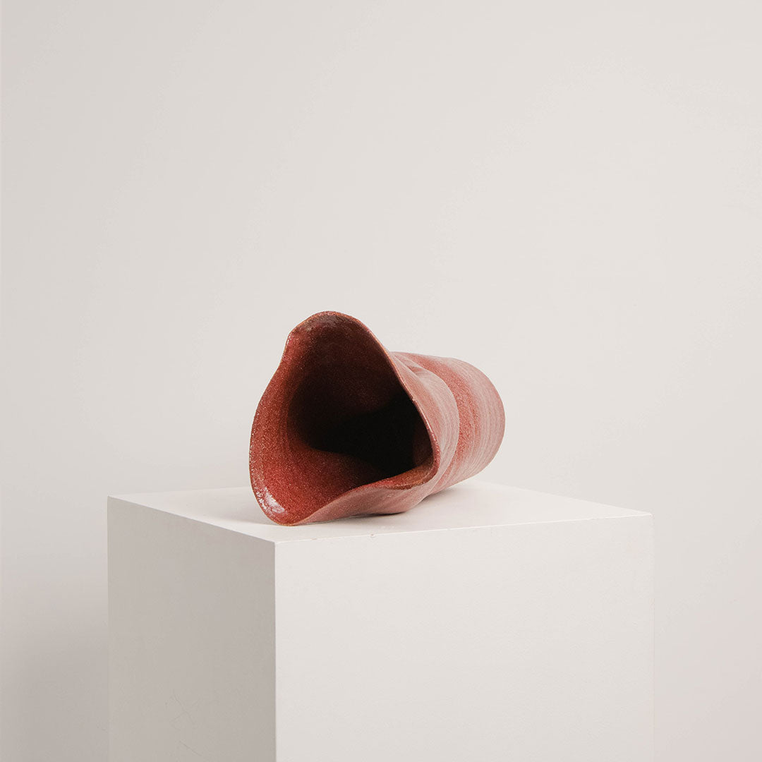Vase en Céramique Songa Haut Rouge BYBOO