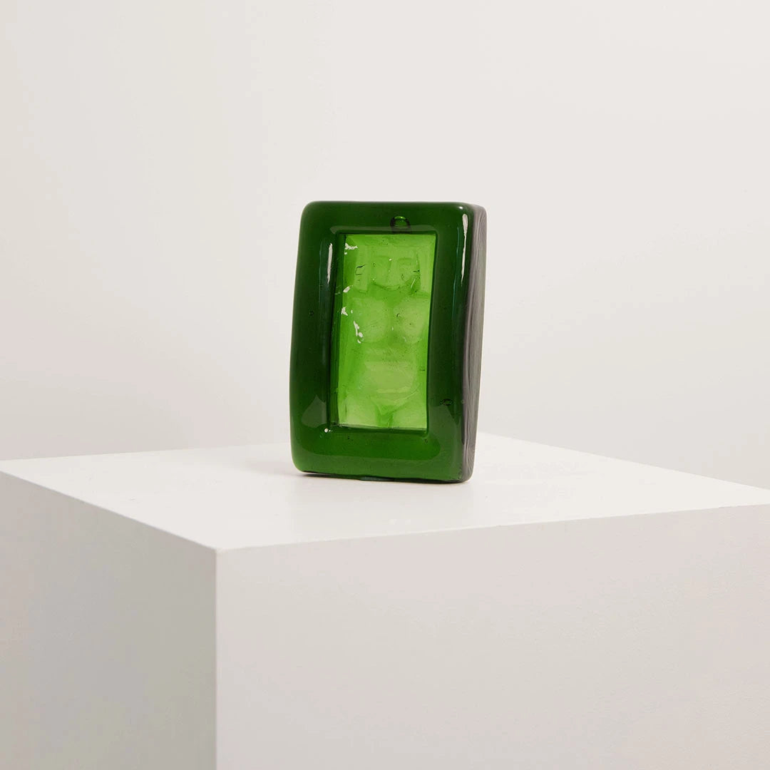 Vide-Poche en Verre Massif Vert Émeraude DEBEAULIEU