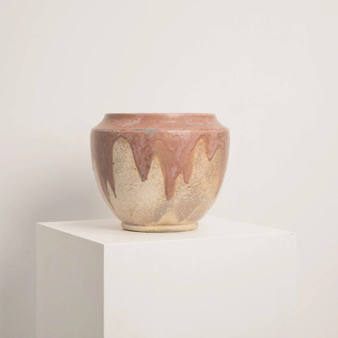 Cache-Pot en Céramique Émaillée Signé C.GREBER DEBEAULIEU