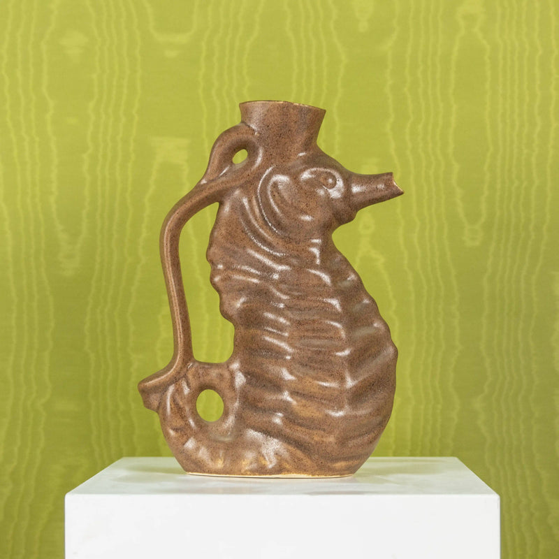 Pichet Sculptural Hippocampe Rocaille DEBEAULIEU