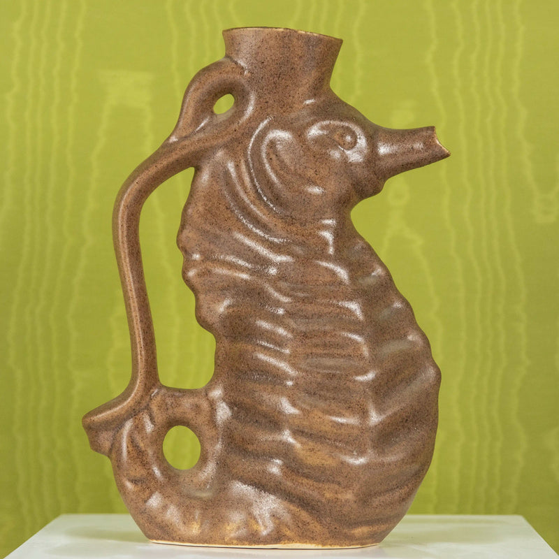 Pichet Sculptural Hippocampe Rocaille DEBEAULIEU