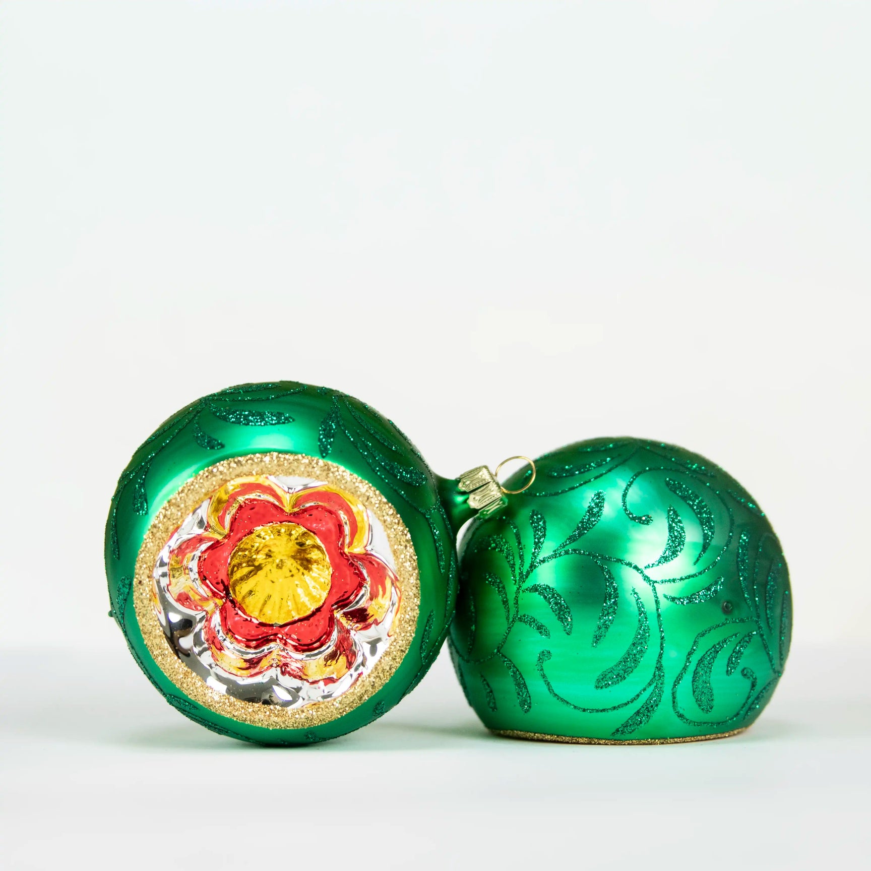 Ornement Reflector balls - rouge/vert/bleu Nostalgie