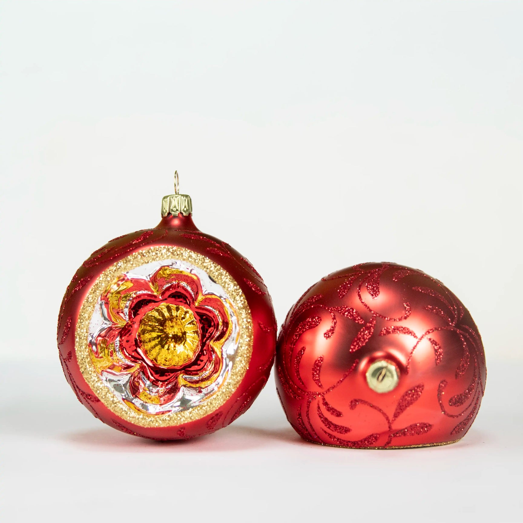 Ornement Reflector balls - rouge/vert/bleu Nostalgie