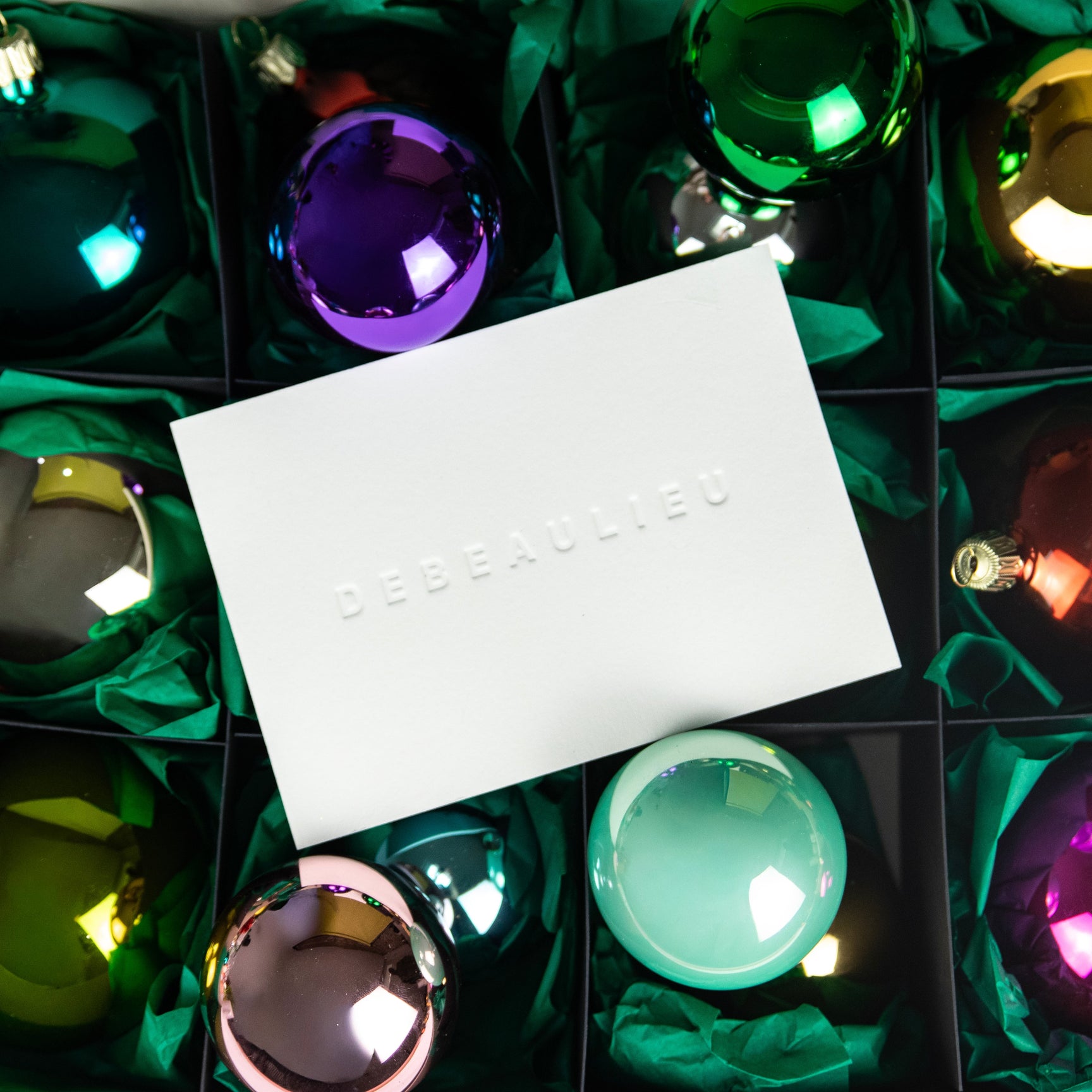 Carte cadeau Noël DEBEAULIEU PARIS