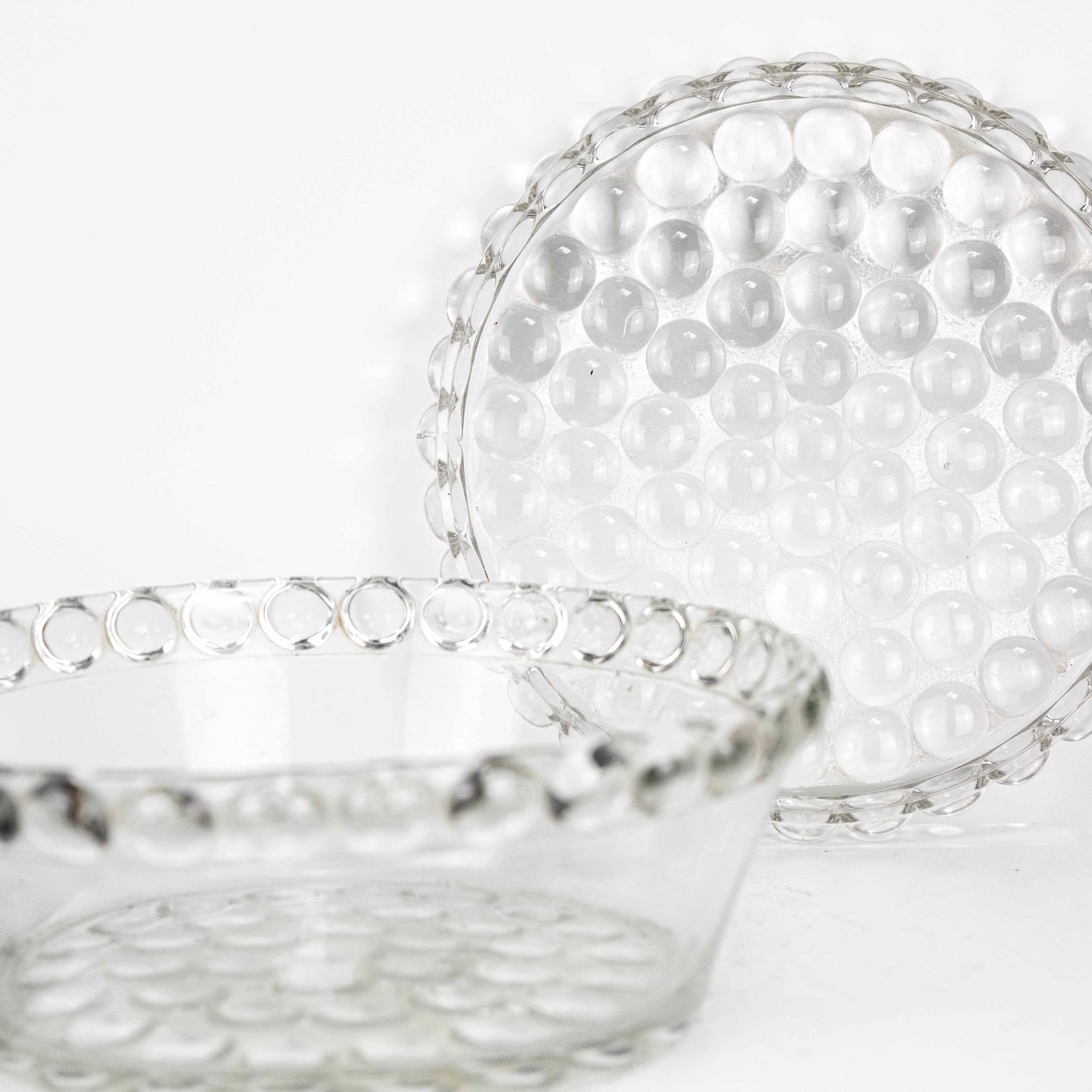 Plat en Verre et Saladier Bullé DEBEAULIEU