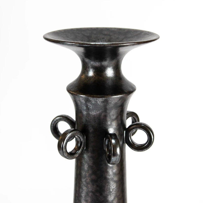 Vase haut Datoga bronze et jaune Versmissen