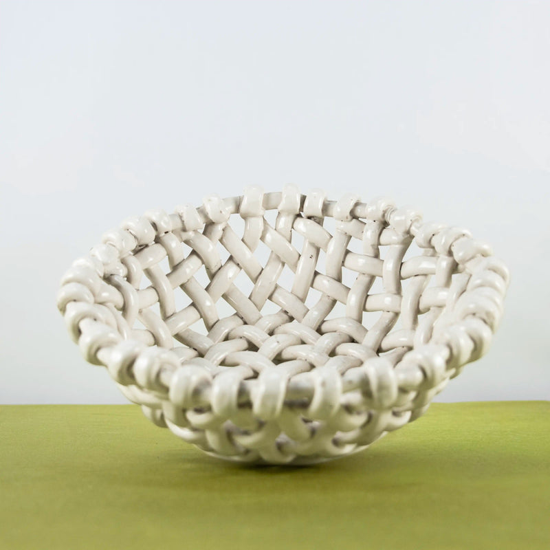 Coupe Tressée en Faïence de Malicorne DEBEAULIEU