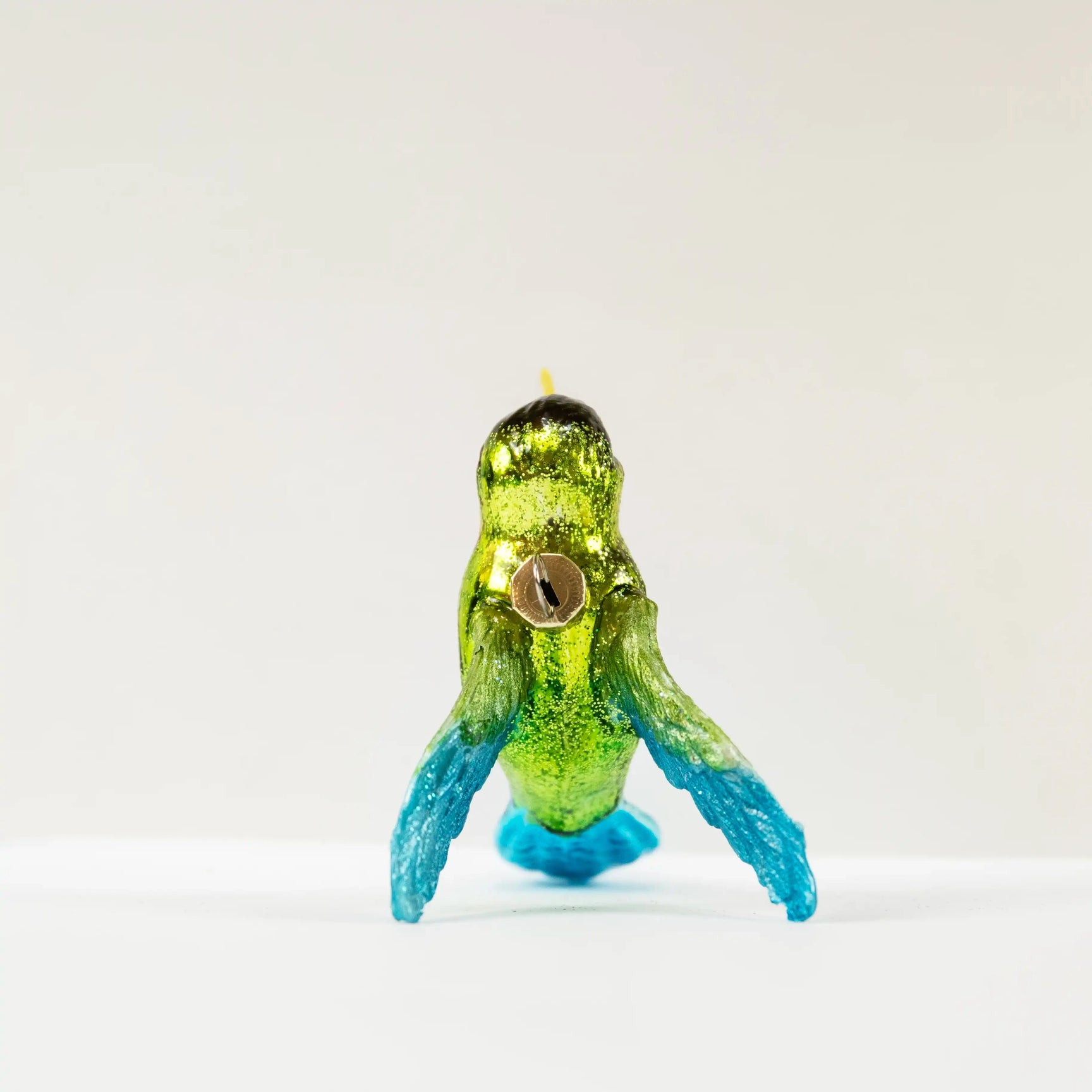 Ornement Colibri rose vert et bleu Shishi