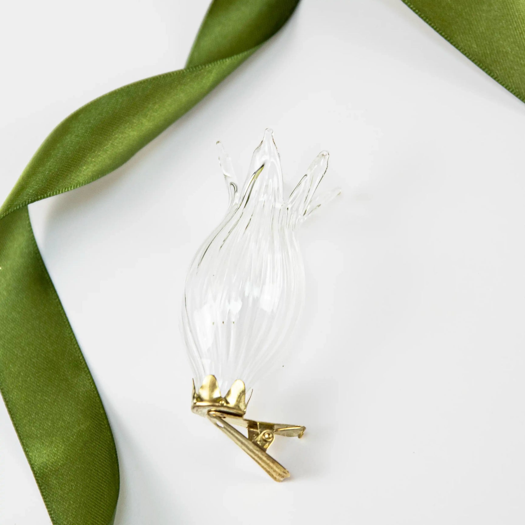 Ornement Vase en verre transparent Shishi