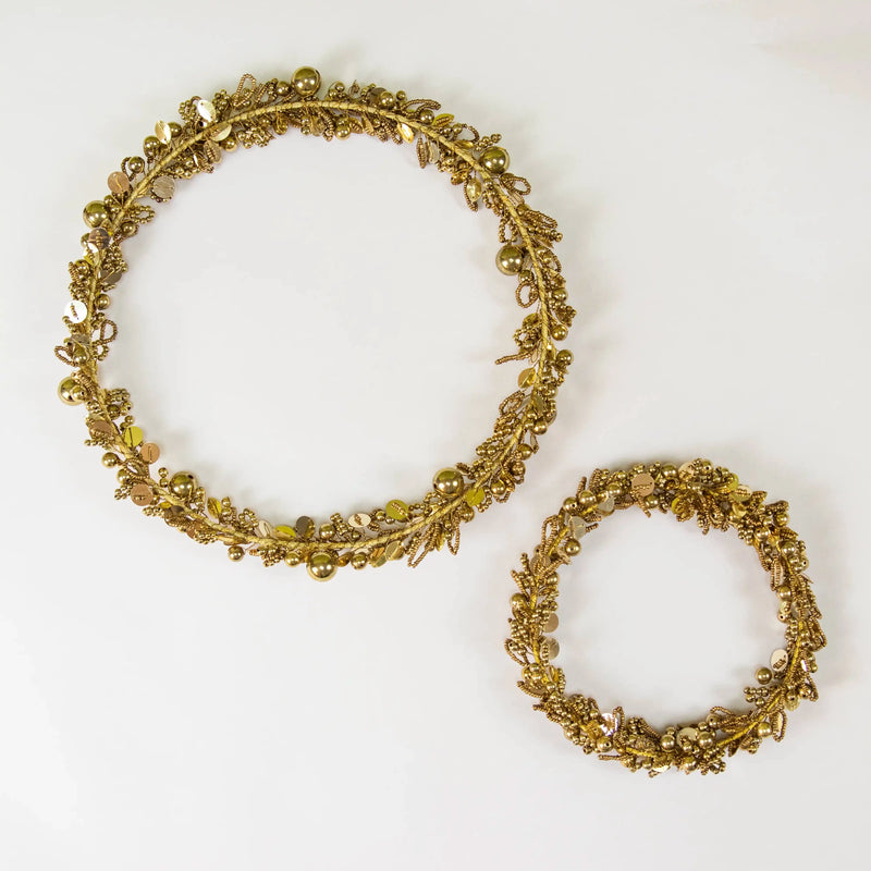 Couronne de perles dorée Shishi