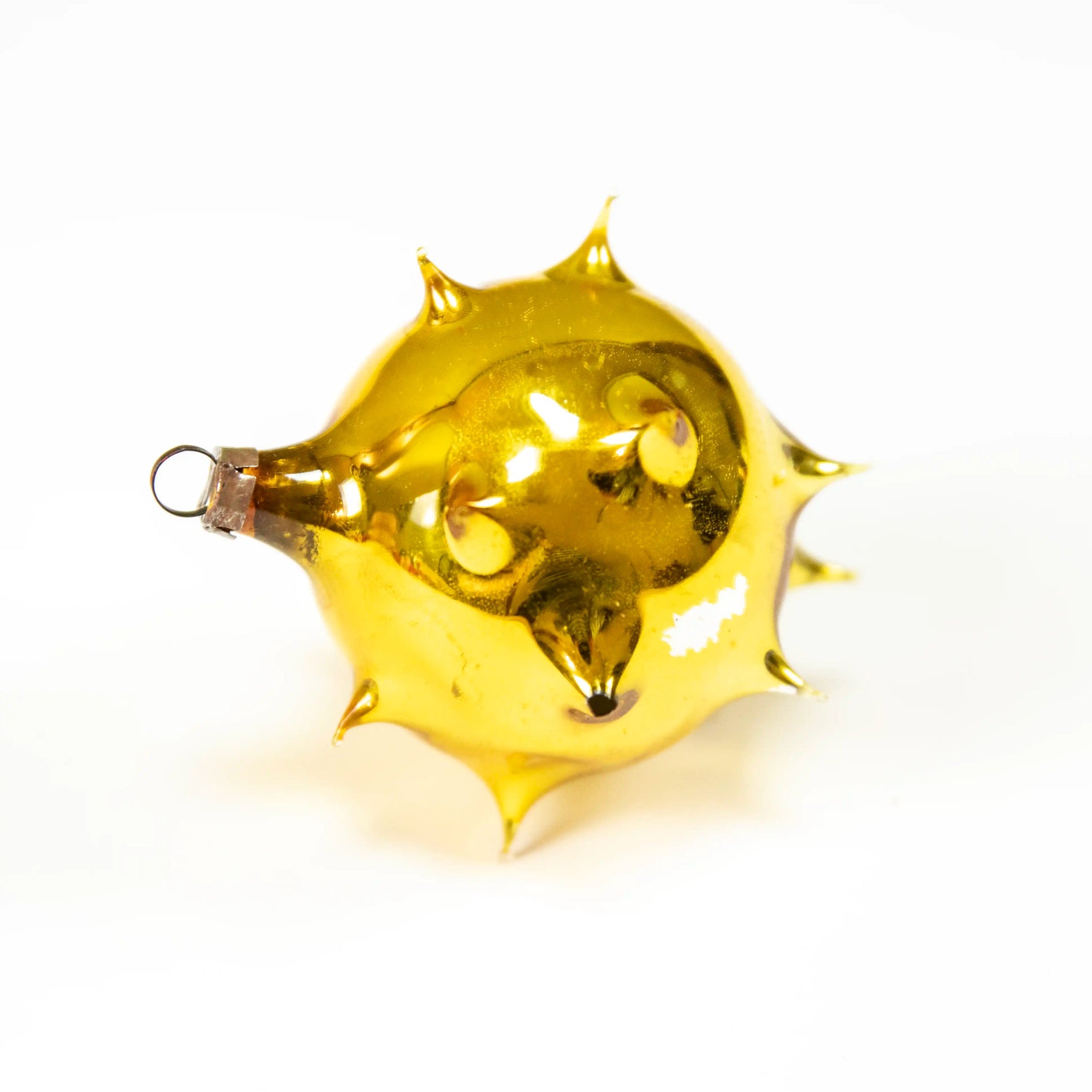 Boule à Picots jaune Vintage Debeaulieu