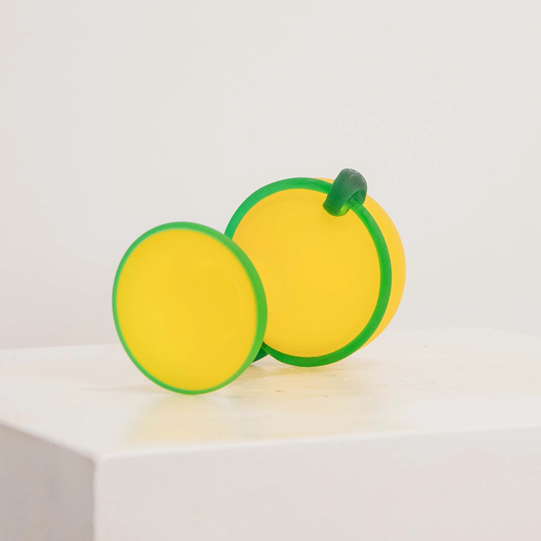 Vase en Verre Satiné Jaune DEBEAULIEU