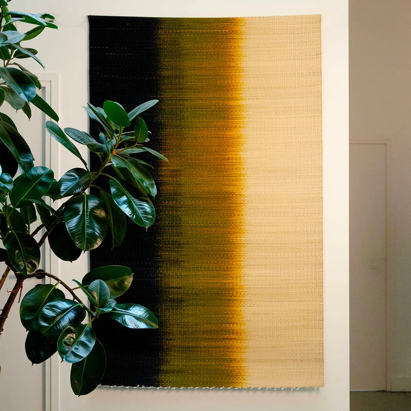 Grande Natte Tressée Noir et Kaki SARANY SHOP