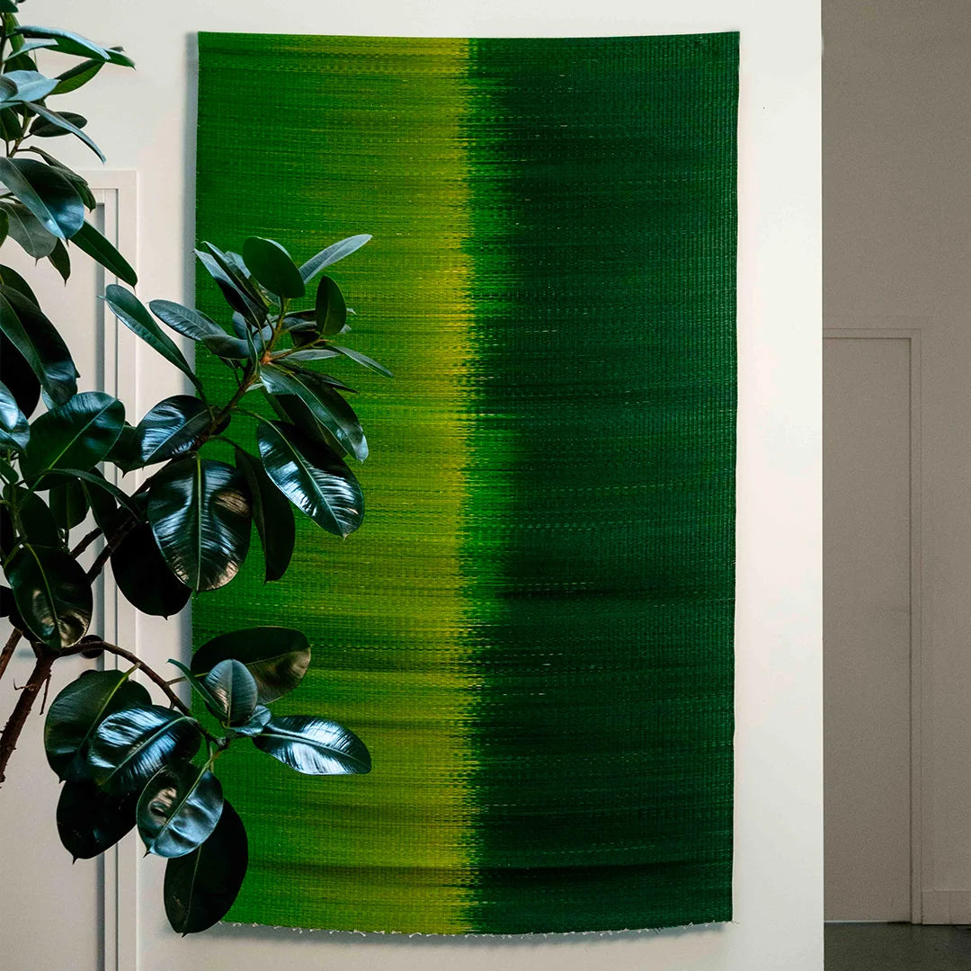 Grande Natte Tressée Verte SARANY SHOP