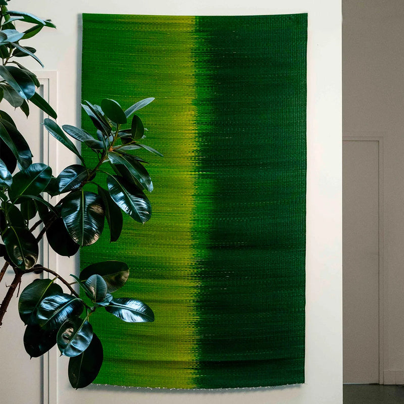 Grande Natte Tressée Verte SARANY SHOP