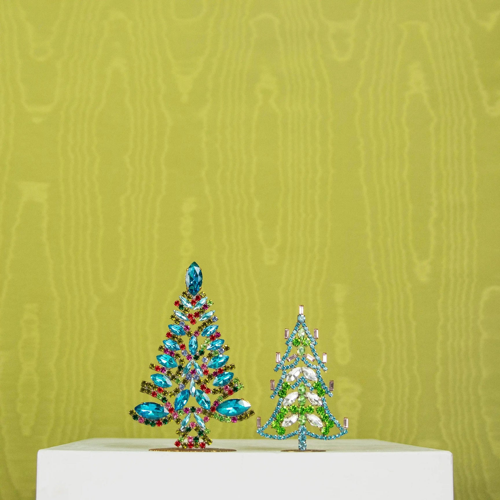 Arbre cristal vert bleu Nostalgie