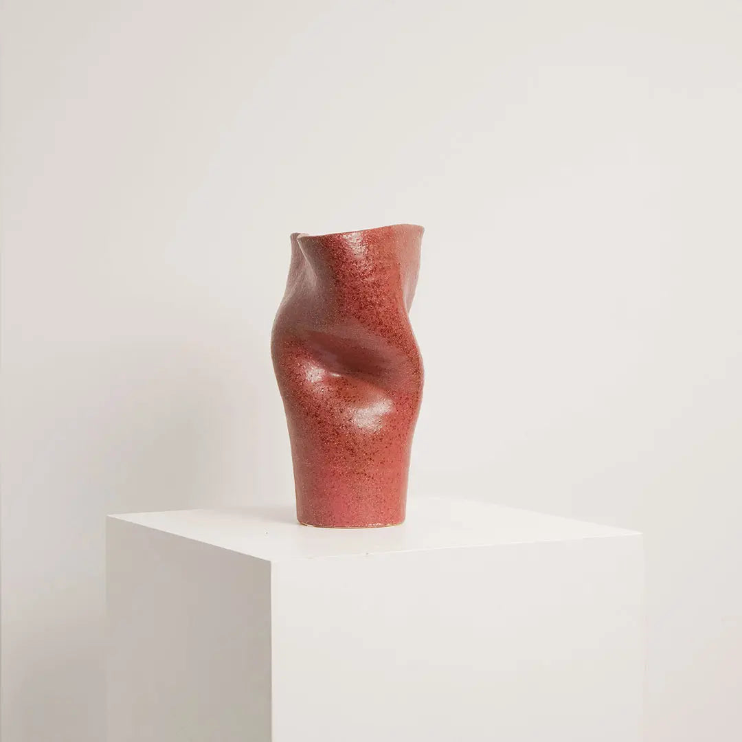 Vase en Céramique Songa Rouge BYBOO