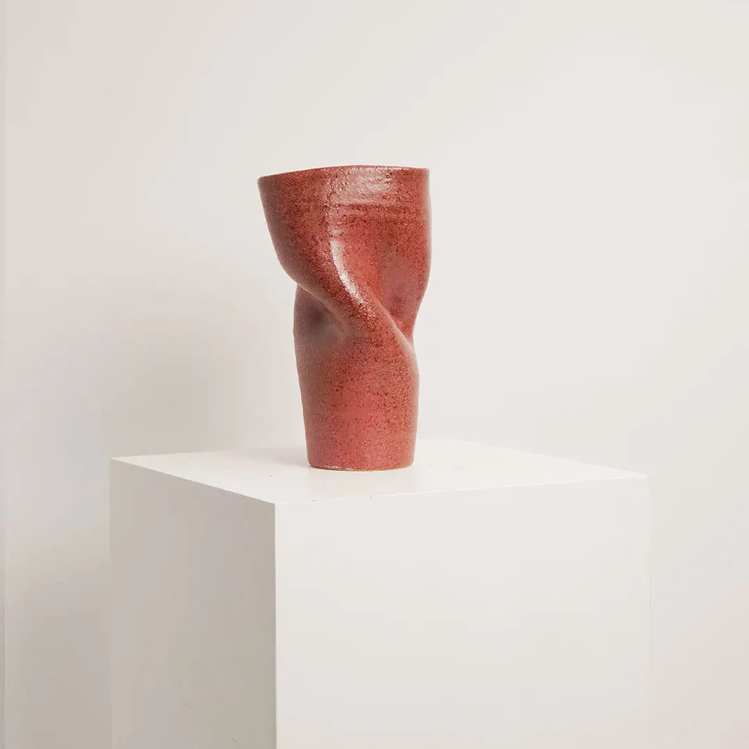 Vase en Céramique Songa Rouge BYBOO
