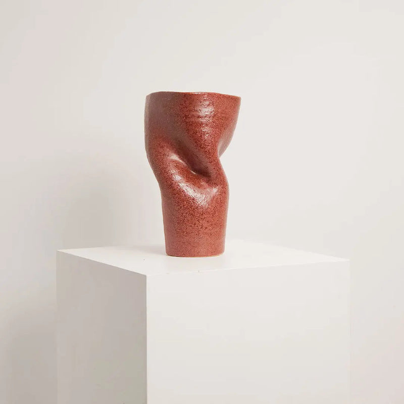 Vase en Céramique Songa Rouge BYBOO