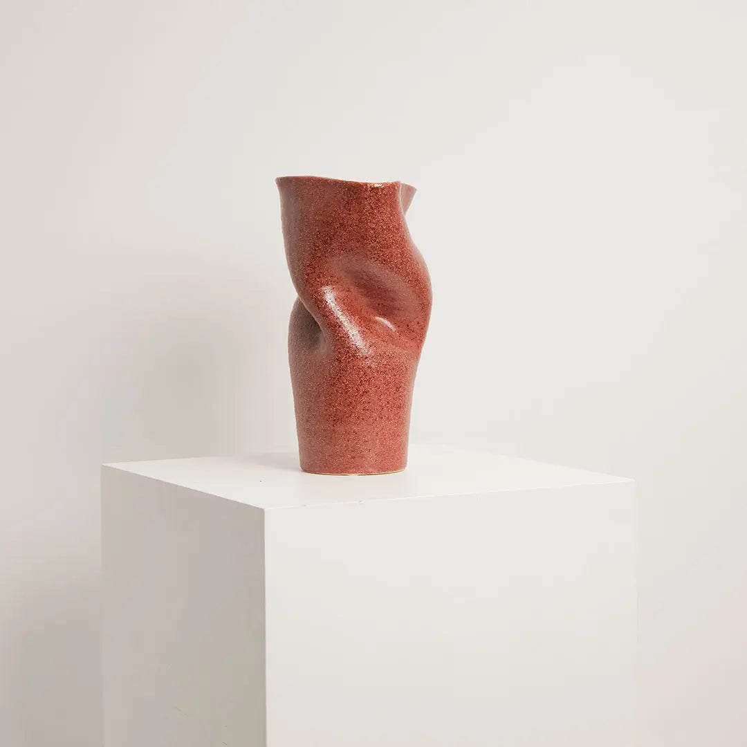 Vase en Céramique Songa Rouge BYBOO
