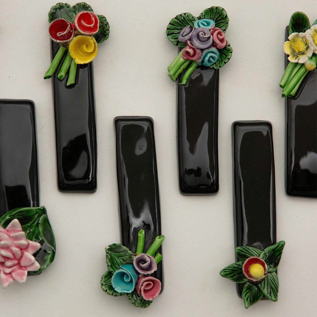 Porte-Couteaux à Décor Fleuri DEBEAULIEU