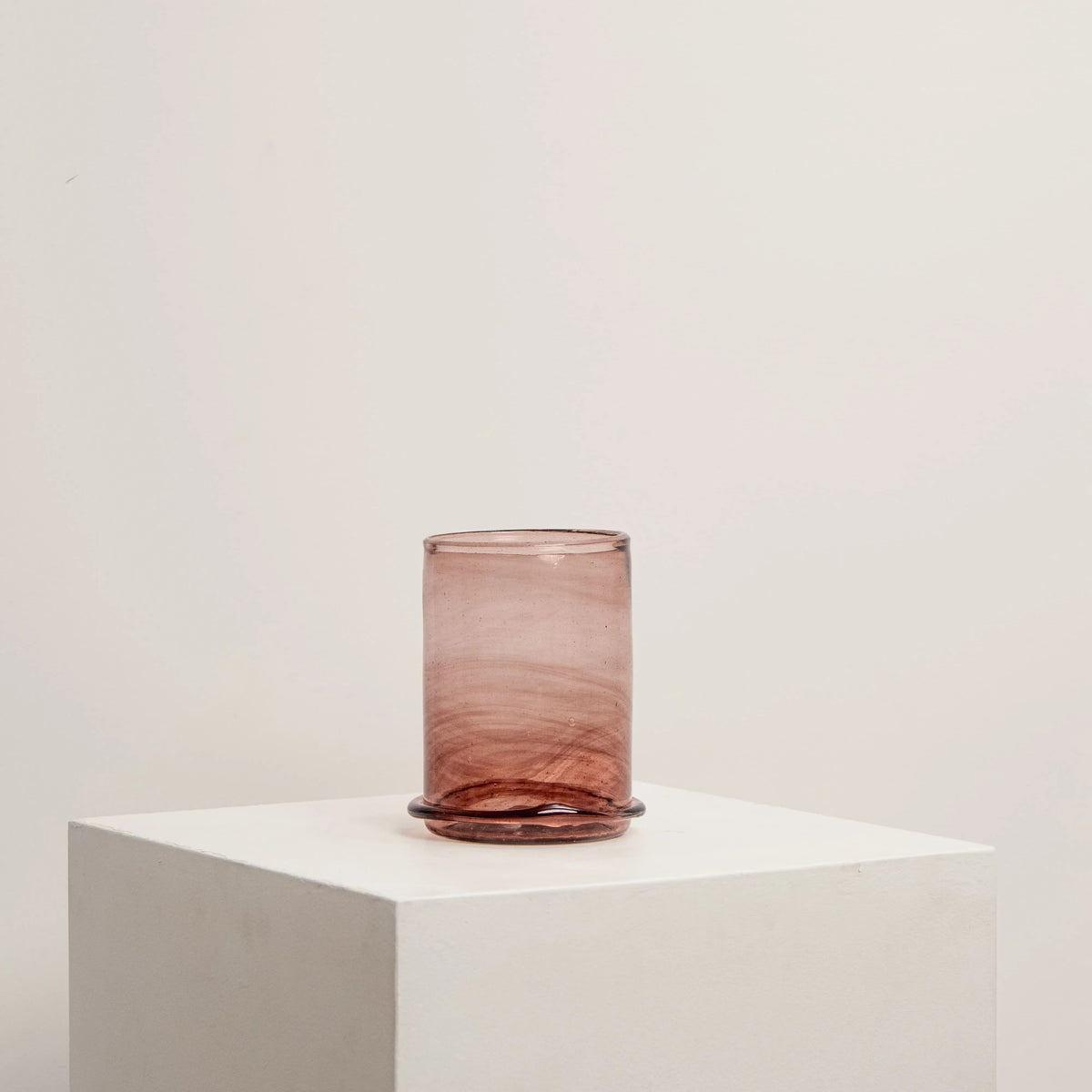 Vase Boudin Bas Framboise La Soufflerie