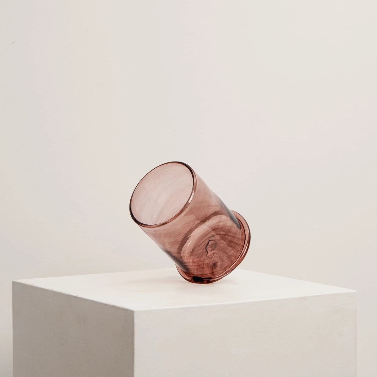 Vase Boudin Bas Framboise La Soufflerie