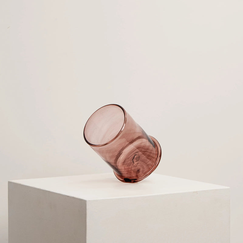 Vase Boudin Bas Framboise La Soufflerie