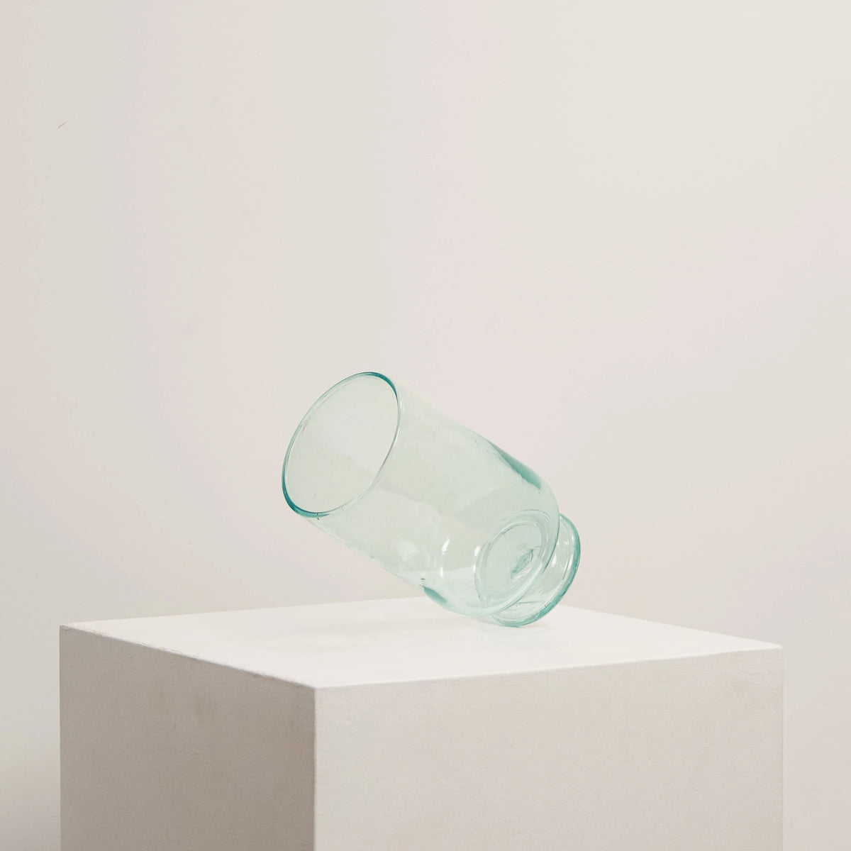 Vase Pied Douche Transparent La Soufflerie