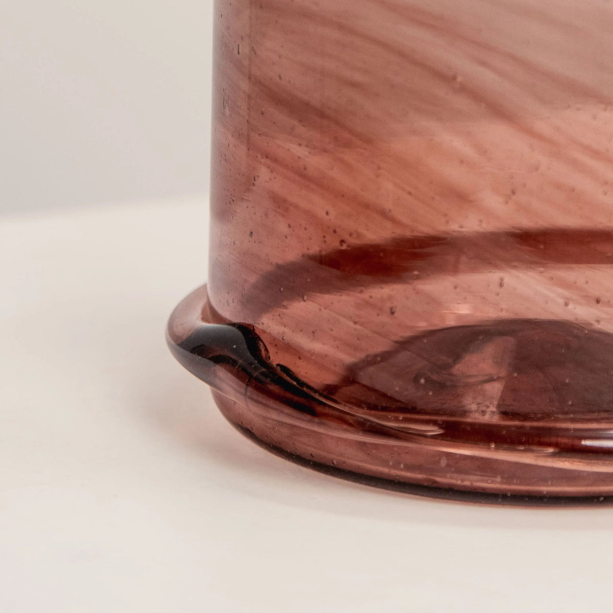 Vase Boudin Bas Framboise La Soufflerie