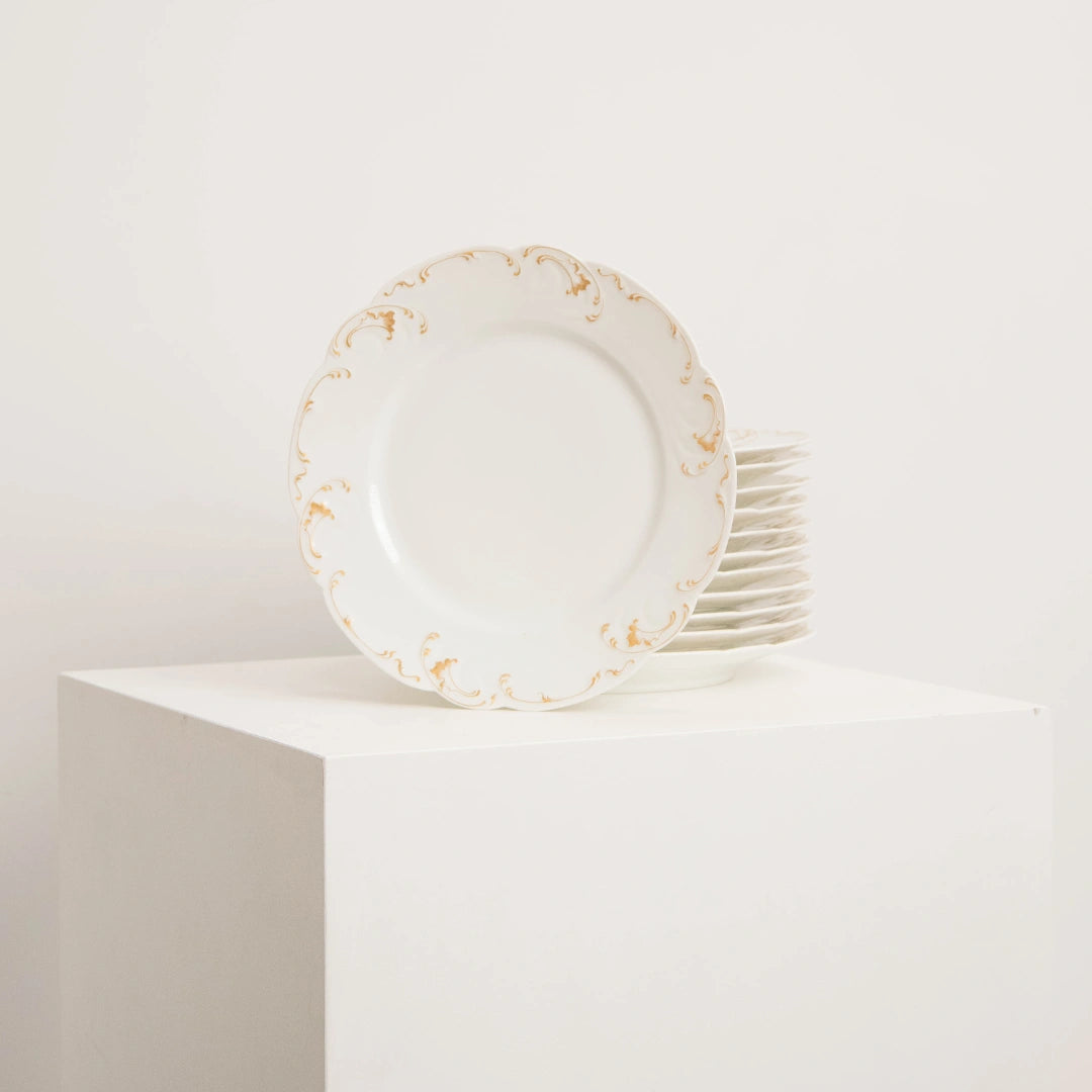 Service de 6 Assiettes en Porcelaine Haviland H&C DEBEAULIEU