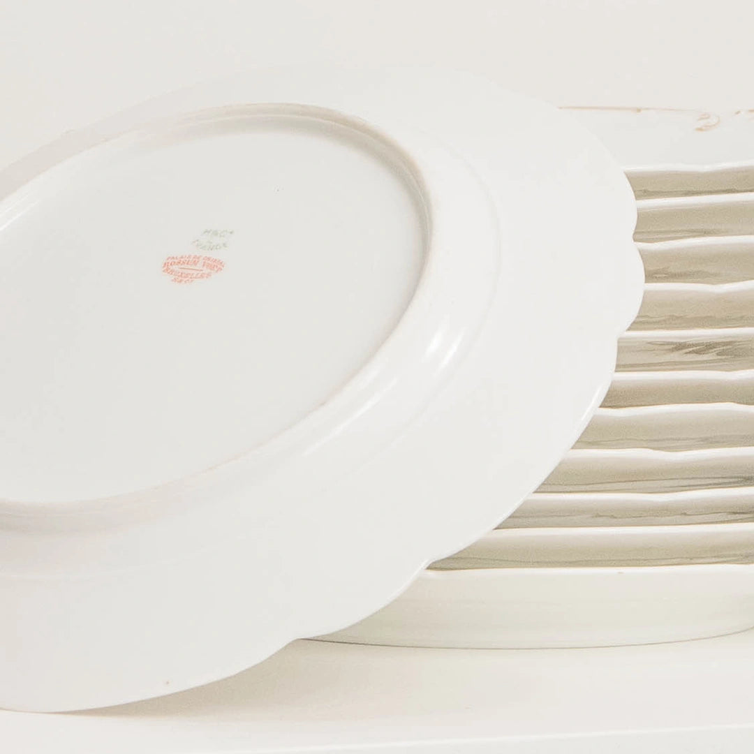 Service de 6 Assiettes en Porcelaine Haviland H&C DEBEAULIEU