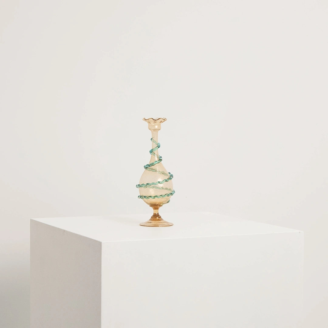 Soliflore en Verre Soufflé à Spirale DEBEAULIEU