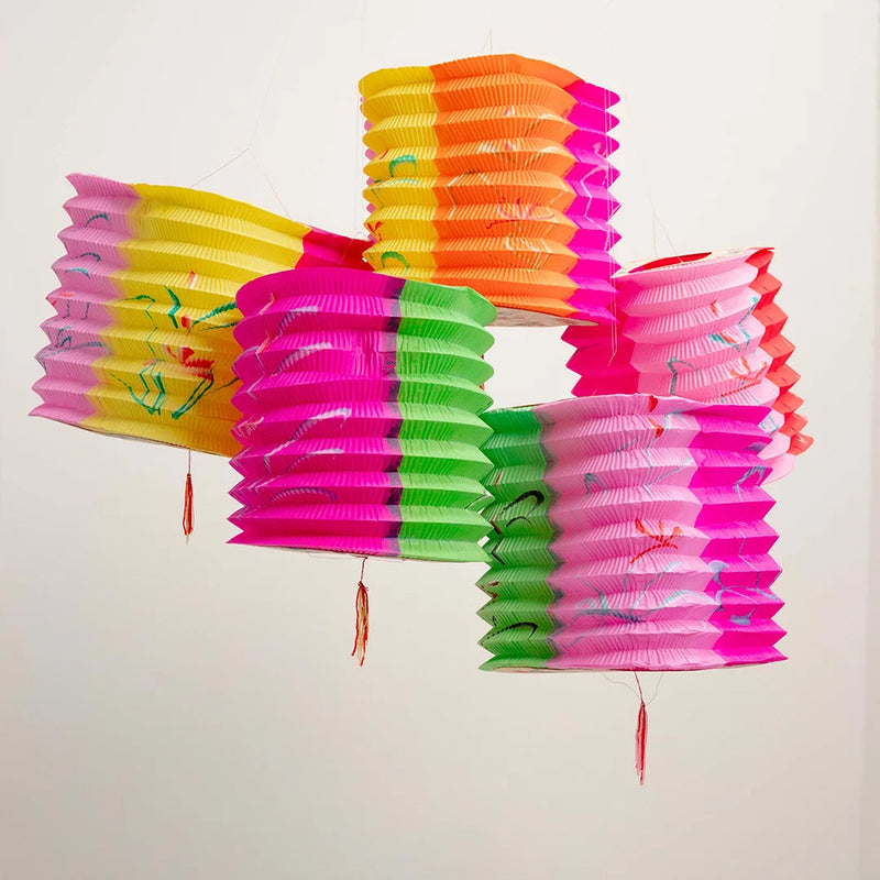 Lampions en Papier Coloré DEBEAULIEU