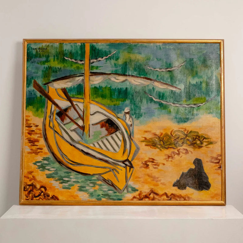 Huile sur toile LAURENT MARCEL SALINAS DEBEAULIEU PARIS