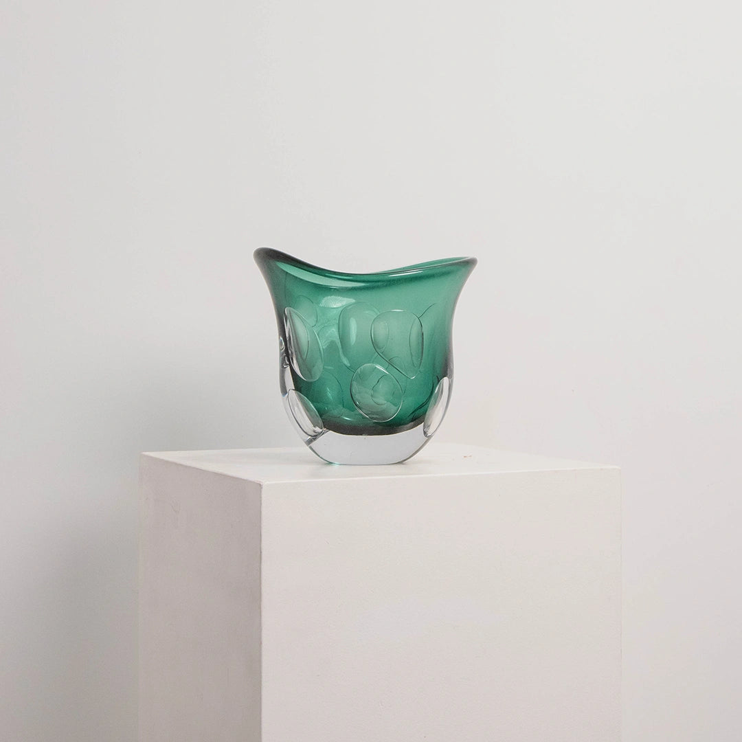 Vase Fluxus vert sombre L&S EDG