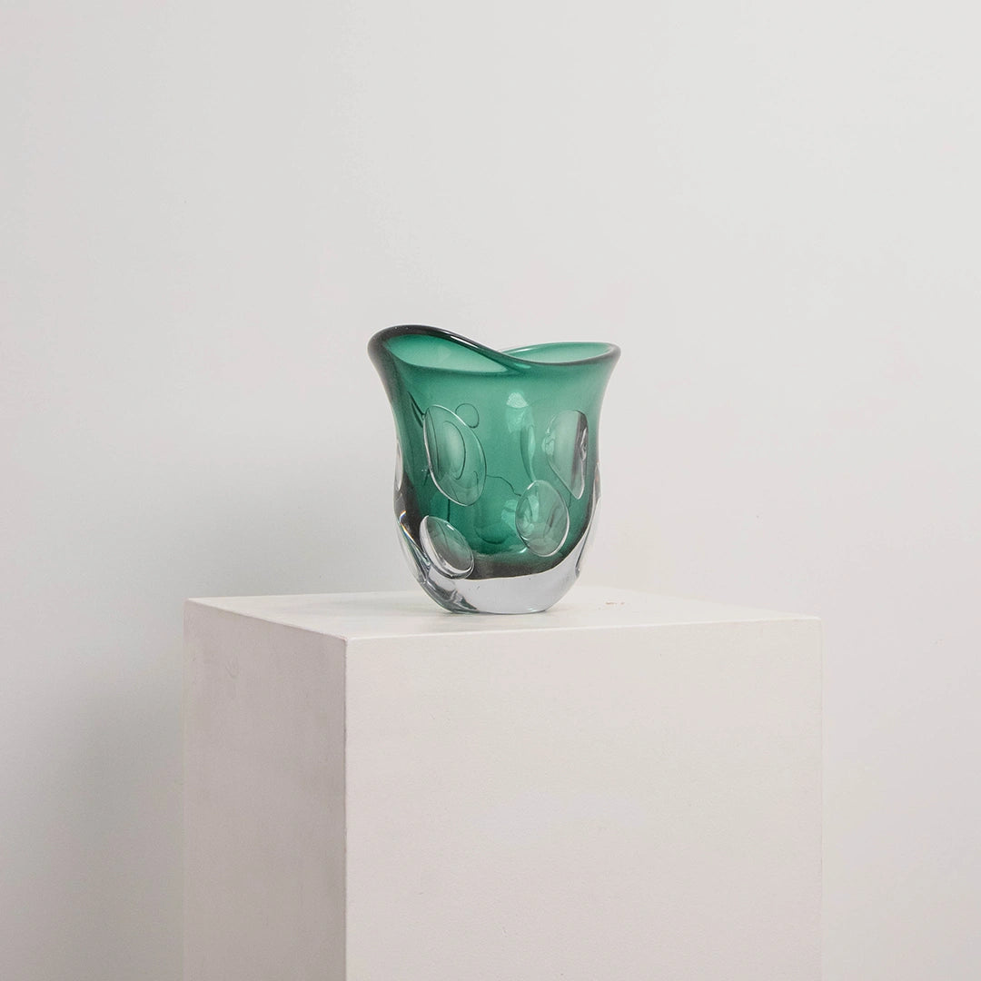 Vase Fluxus vert sombre L&S EDG