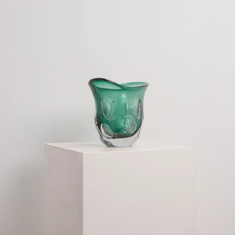Vase Fluxus vert sombre L&S EDG