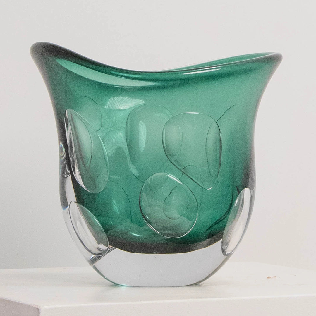 Vase Fluxus vert sombre L&S EDG