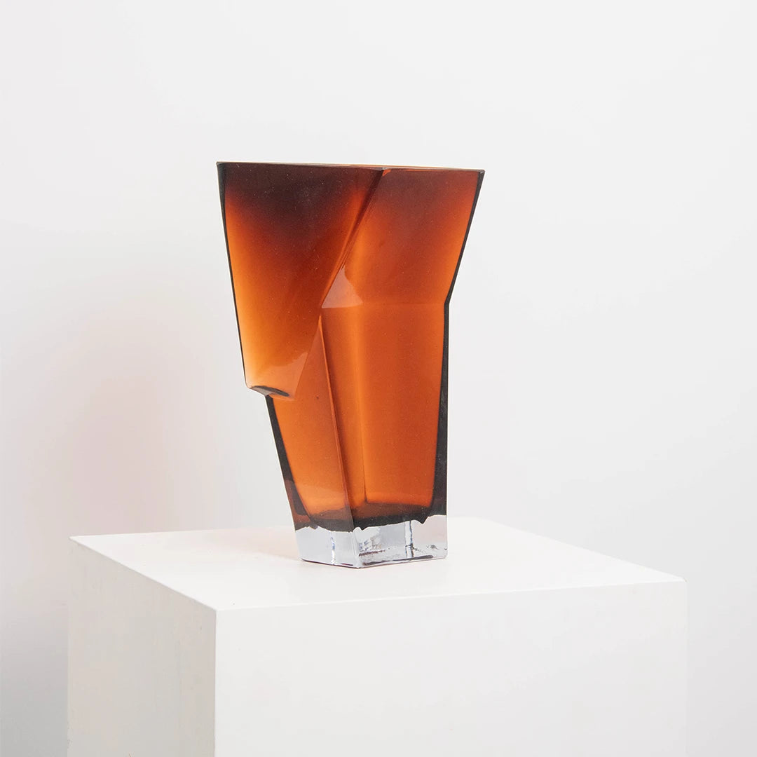 Vase Sculptural Dunk en Verre SERAX