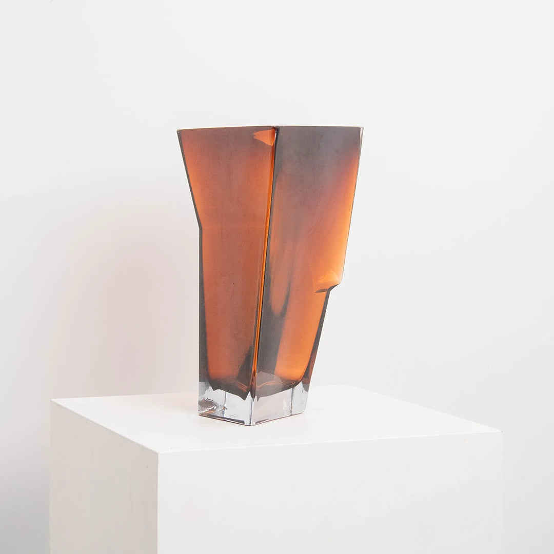 Vase Sculptural Dunk en Verre SERAX