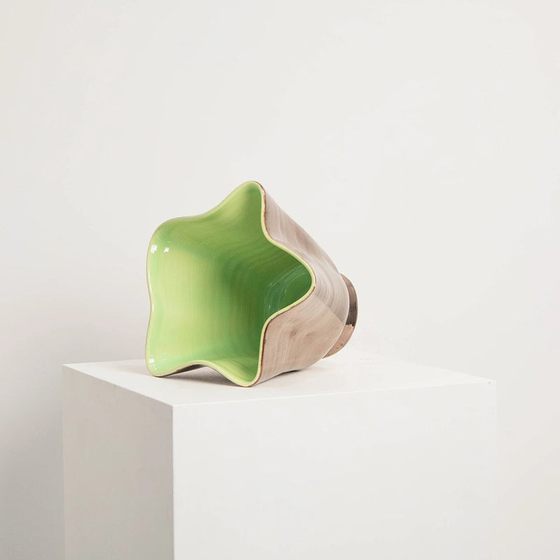 Vase en Céramique à Forme Libre Métallisé DEBEAULIEU