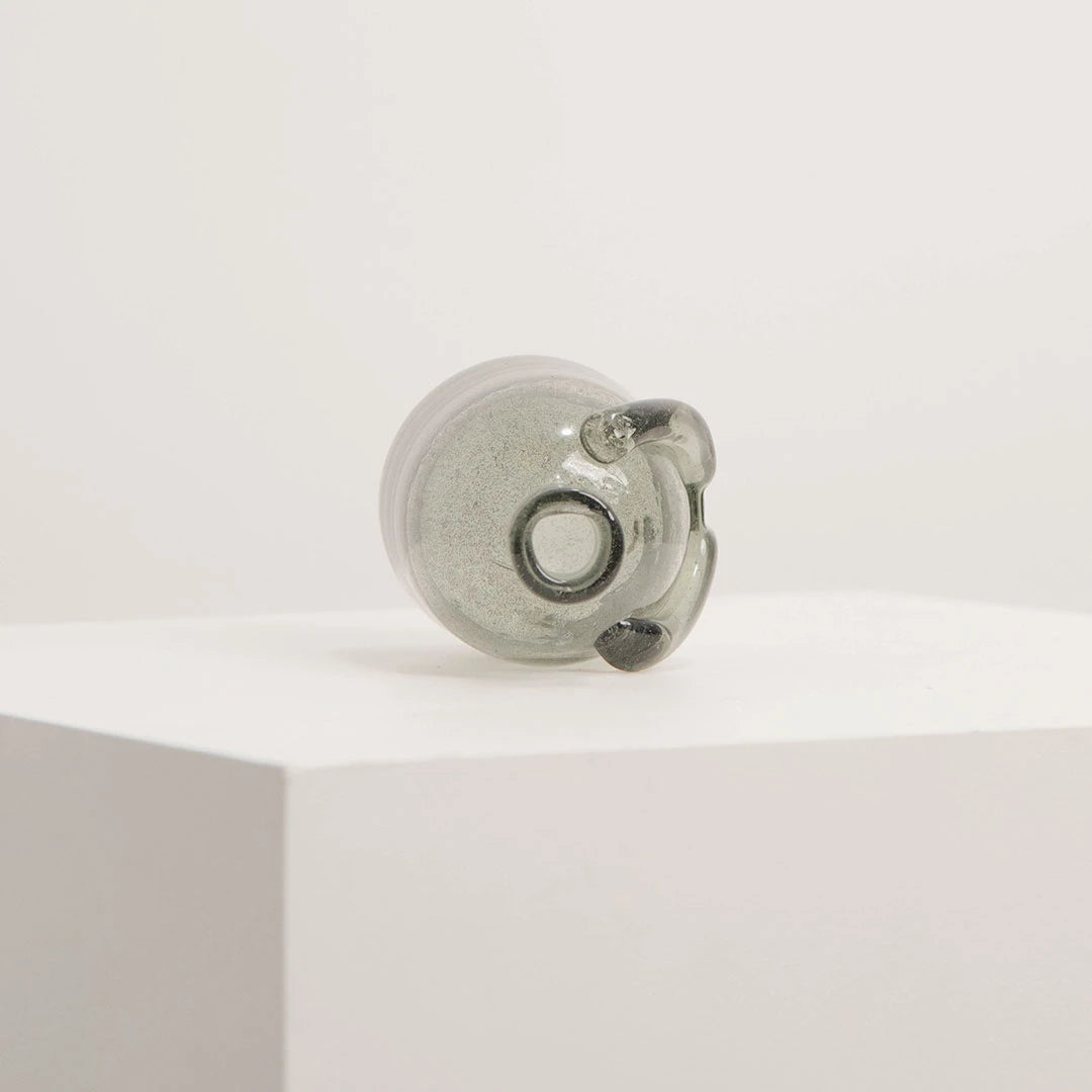 Petit Vase Soliflore en Verre Soufflé Fumé à Bras Croisés DEBEAULIEU