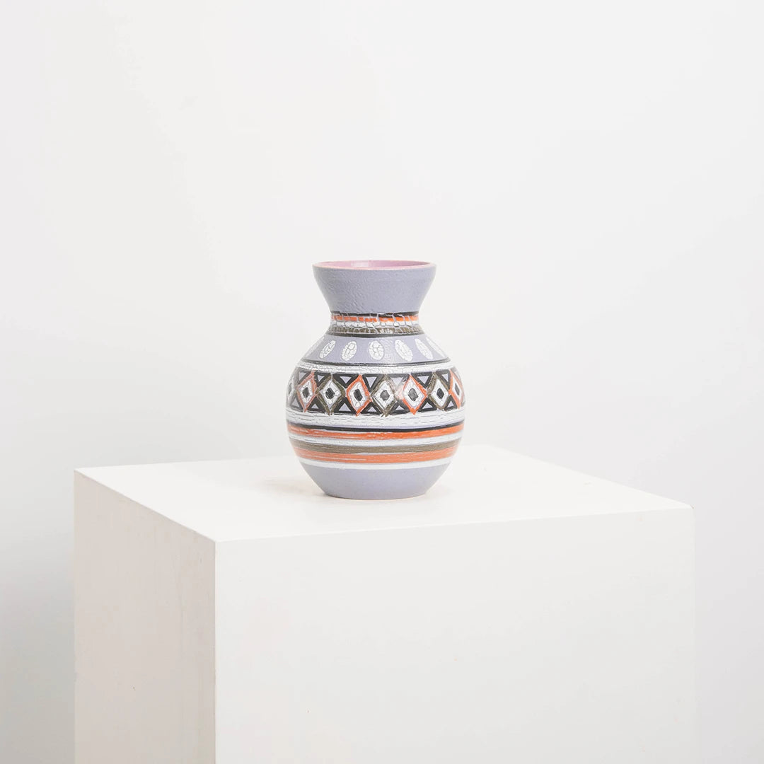 Vase en Céramique Décor Géométrique DEBEAULIEU
