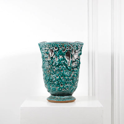 Vase lave turquoise DEBEAULIEU PARIS