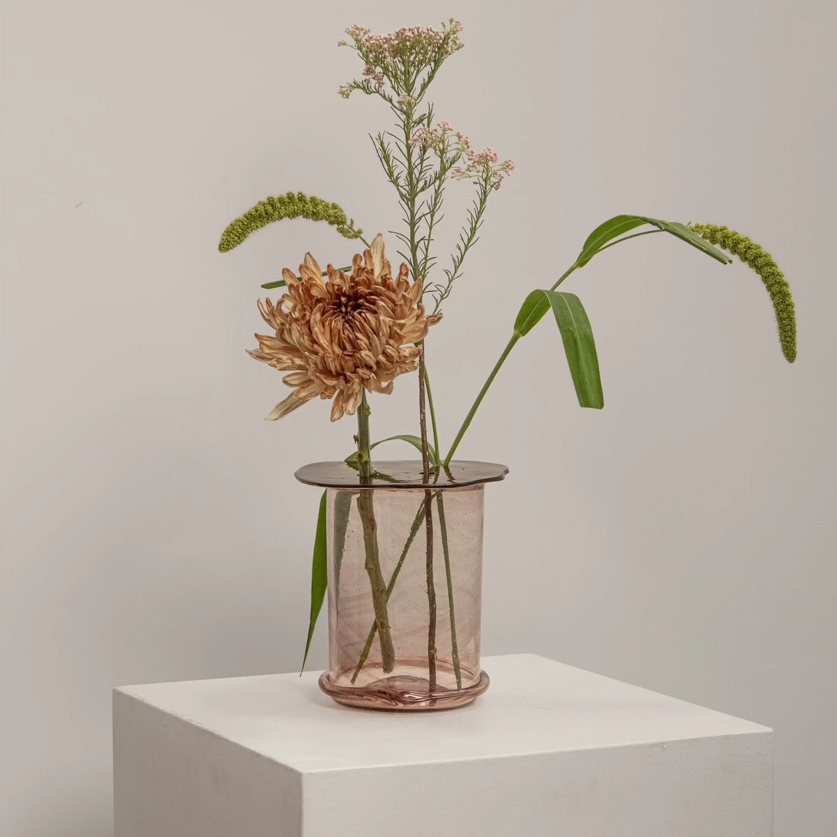 Pique-Fleurs DEBEAULIEU en Céramique Marron DEBEAULIEU