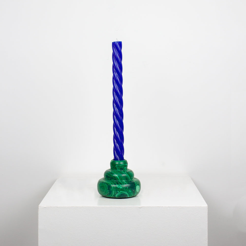Bougeoir malachite DEBEAULIEU PARIS
