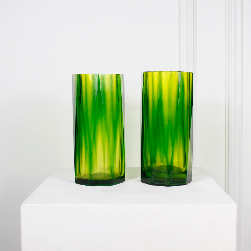 Vase dégradé de vert DEBEAULIEU PARIS